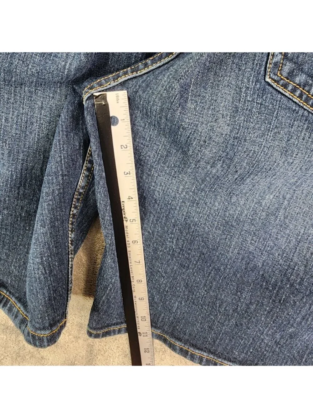 Mens St John's Bay Blue Denim Shorts Comfort Stretch 11